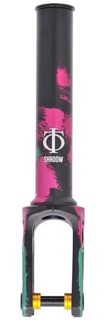 Oath Shadow SCS/HIC Scooter Fork - Green/Pink/Black