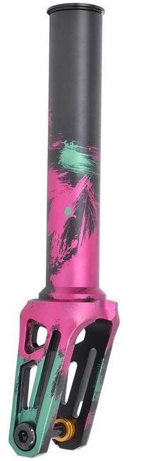 Oath Shadow SCS/HIC Scooter Fork - Green/Pink/Black