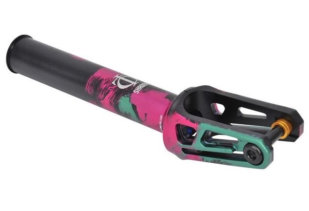 Oath Shadow SCS/HIC Scooter Fork - Green/Pink/Black