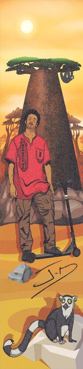 Hella Grip Fatherland Pro Scooter Grip Tape (Jd Yves)