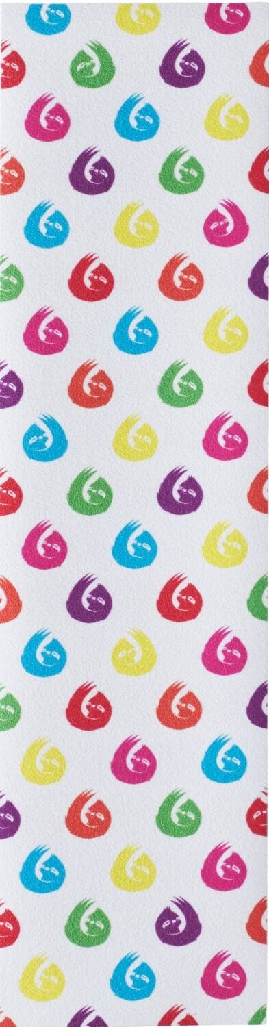 Hella Grip Sloth Dot Pro Scooter Grip Tape - Rainbow Sloths On White
