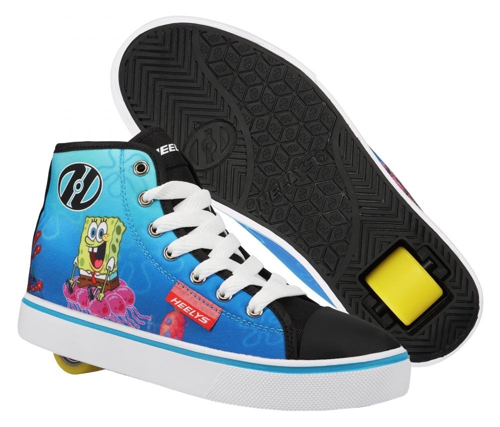 Heelys X Spongebob Hustle (HES10362)- Black/White/Multi Canvas