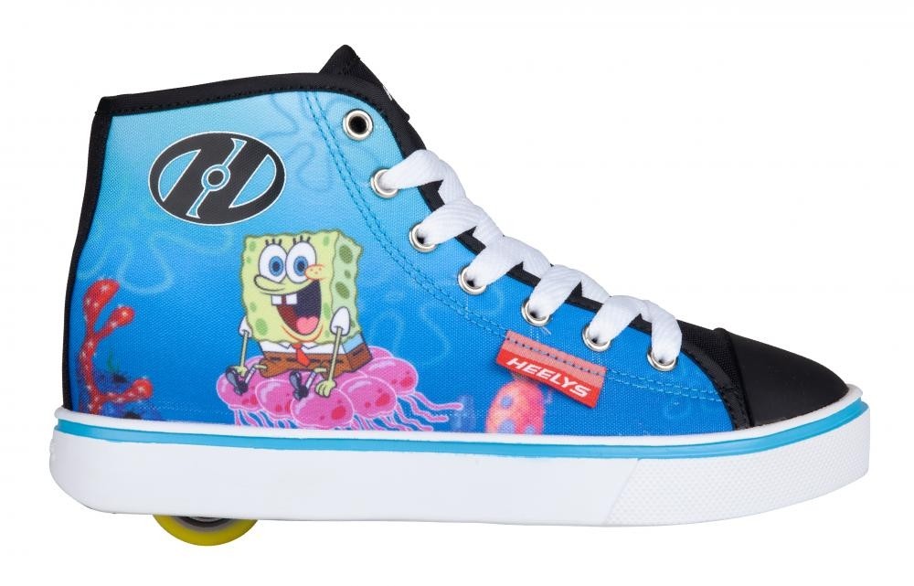 Heelys X Spongebob Hustle (HES10362)- Black/White/Multi Canvas