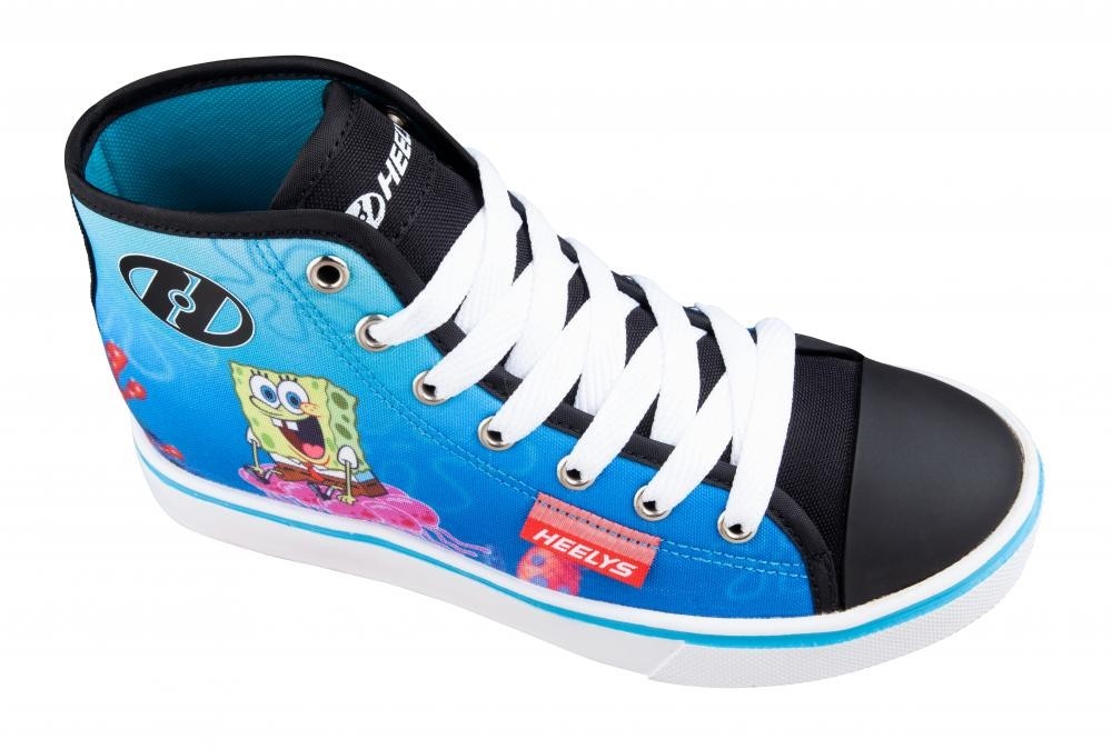 Heelys X Spongebob Hustle (HES10362)- Black/White/Multi Canvas