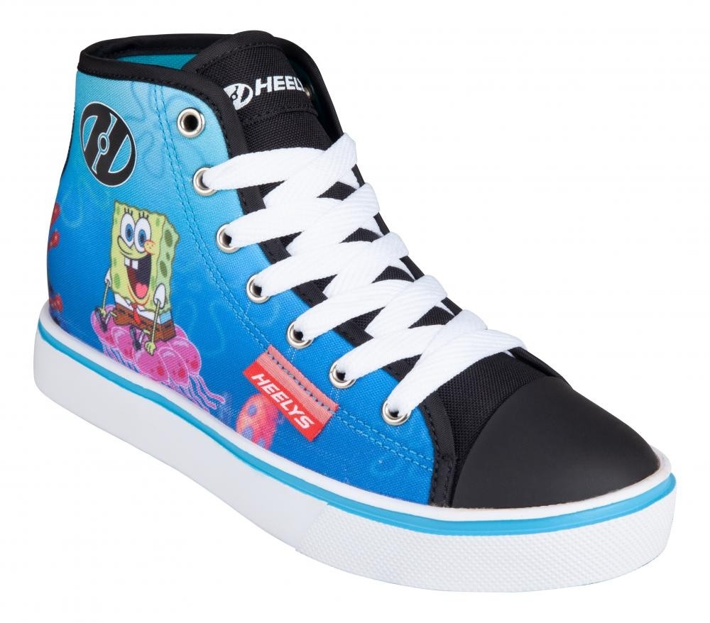 Heelys X Spongebob Hustle (HES10362)- Black/White/Multi Canvas