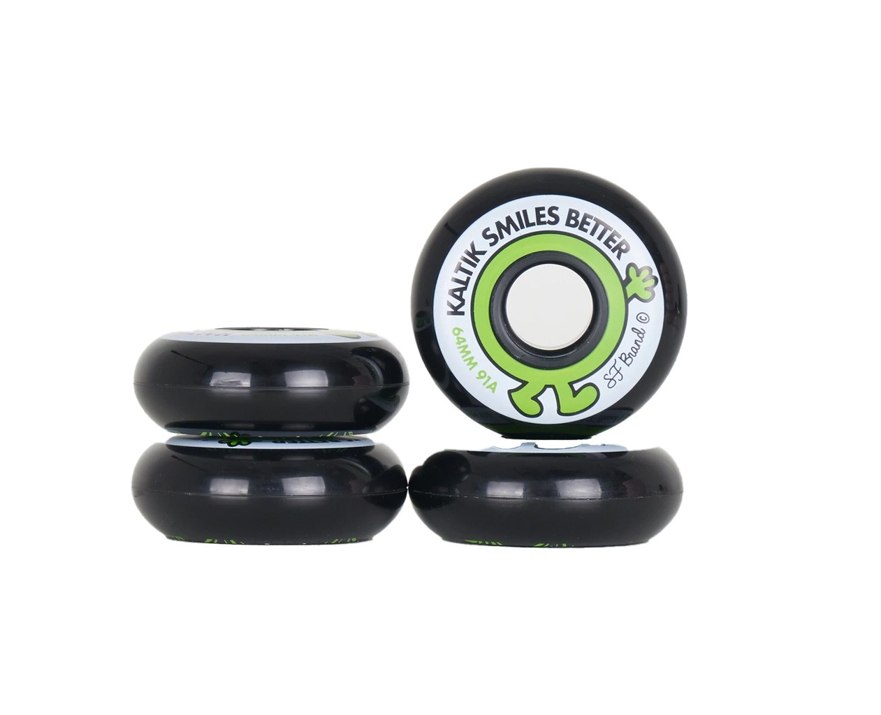 KALTIK Smiles Better Inline Wheels ( set of 4)