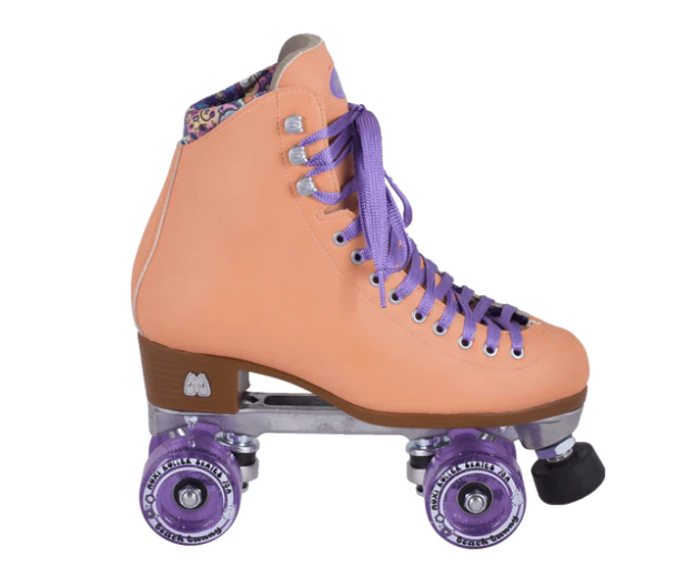Moxi Beach Bunny Quad Roller Skates - Peach