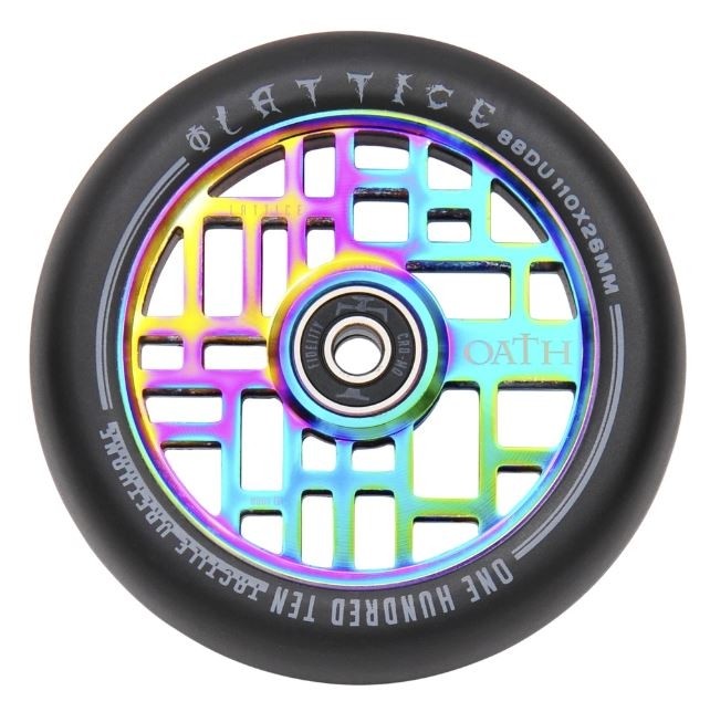 Oath Lattice Scooter Wheels  - Neo Chrome 110mm