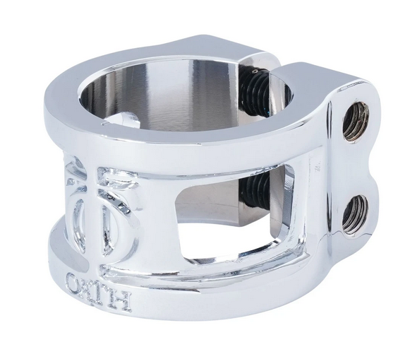 Oath Cage V2 Alloy 2 Bolt Scooter Clamp - Neo Silver