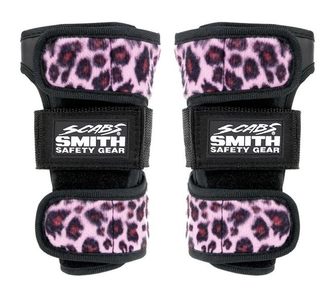 Smith Scabs Pro Wristguards - Leopard pink