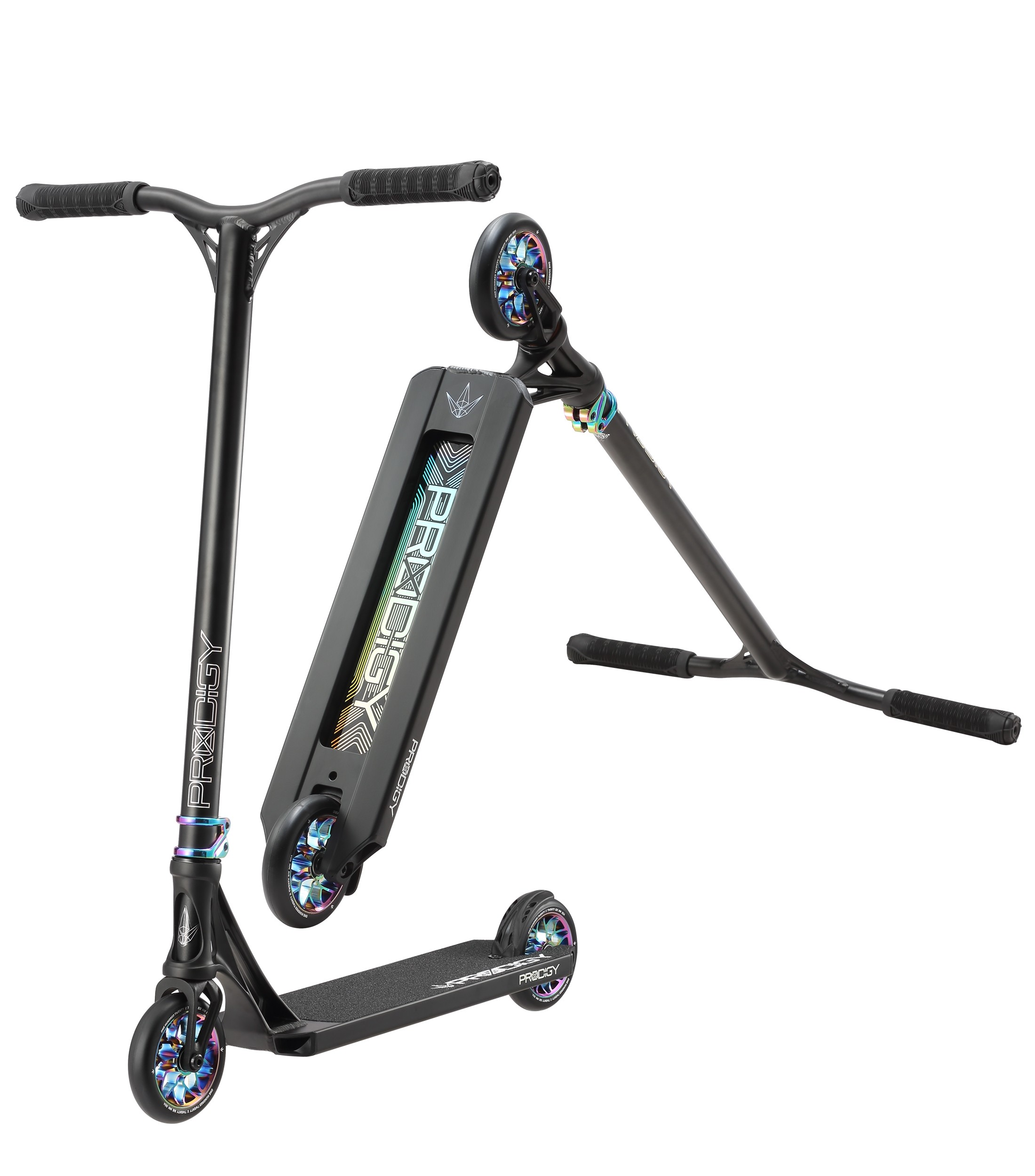 Blunt Prodigy X Complete Stunt Scooter - Black/Oil Slick