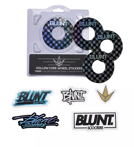 Blunt Hollowcore 110mm Stunt Scooter Wheel Stickers - Repeat