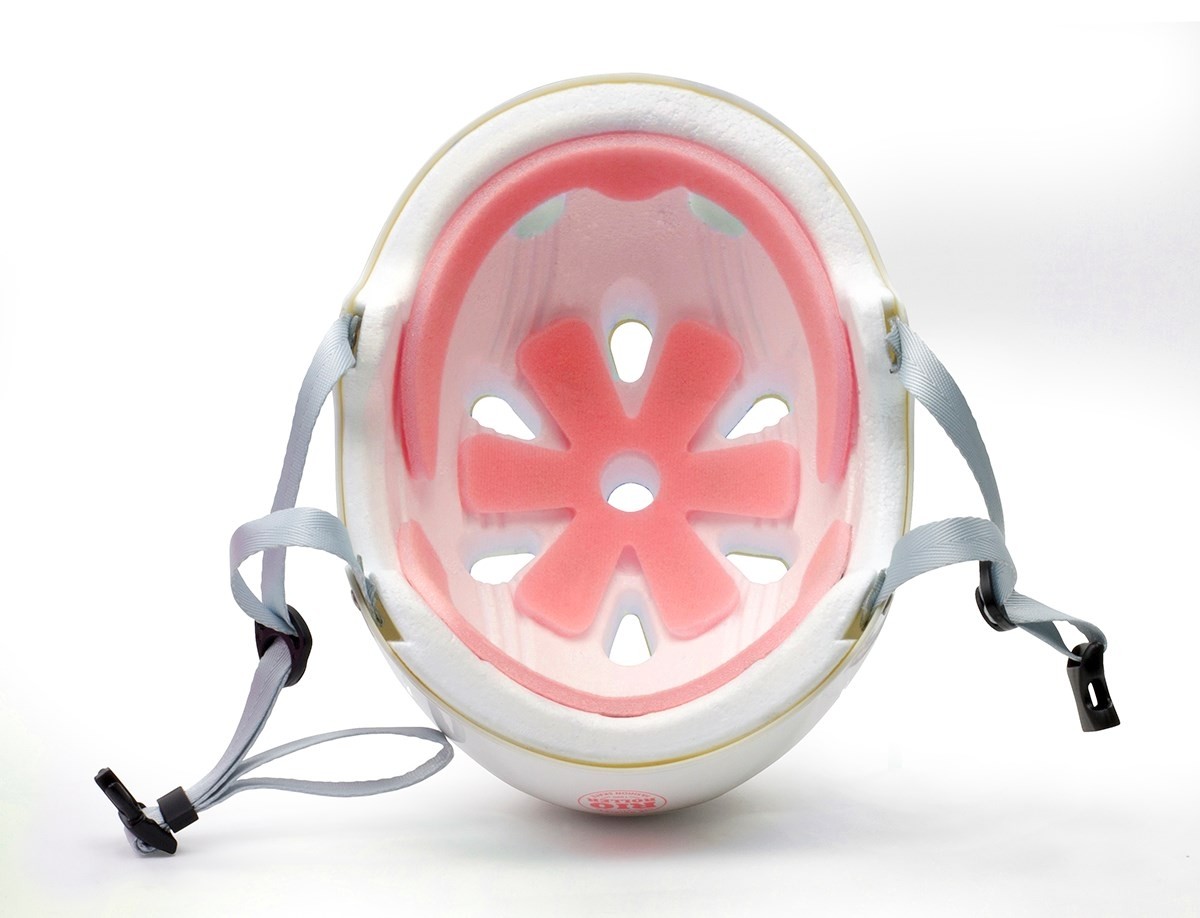 Rio Roller Script Helmet - Matt White