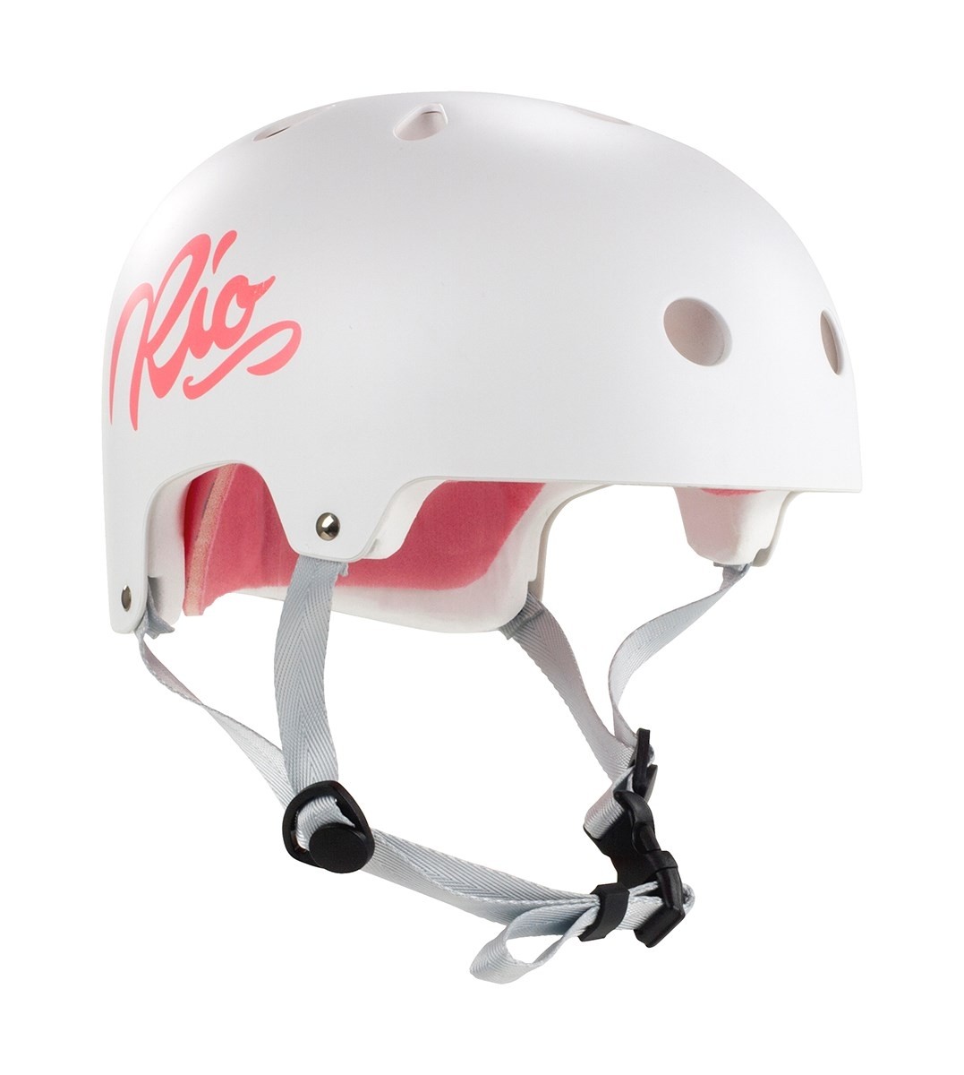 Rio Roller Script Helmet - Matt White