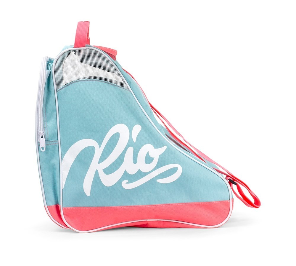 Rio Roller Script Skate Bag - Teal / Coral