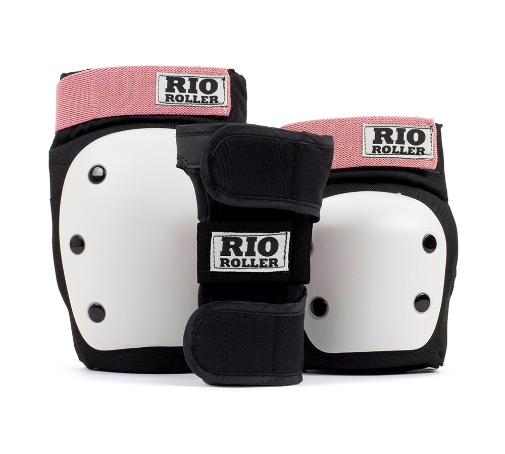 Rio Roller Triple Pad Set - Black/Rose