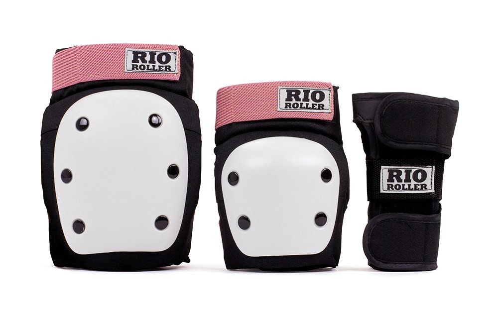 Rio Roller Triple Pad Set - Black/Rose