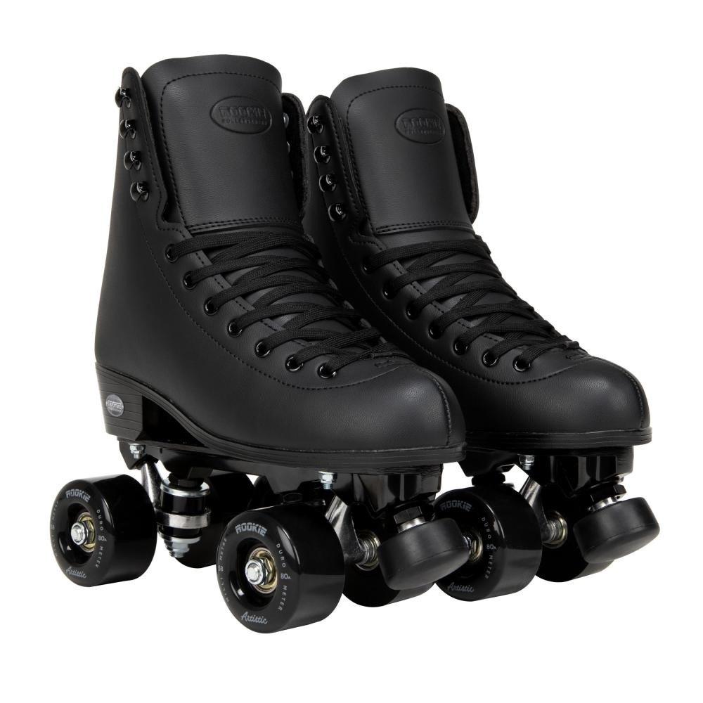 Rookie Artistic Quad Roller Skates - Black