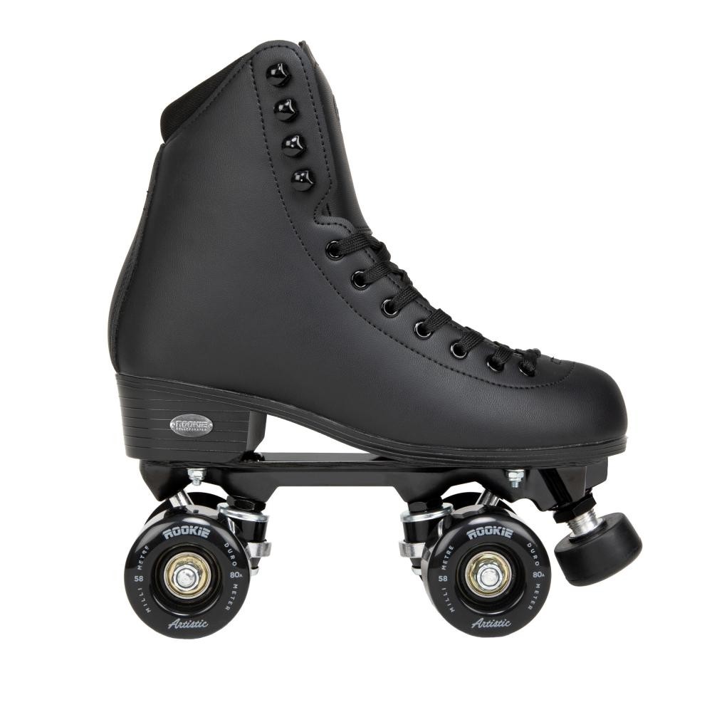 Rookie Artistic Quad Roller Skates - Black