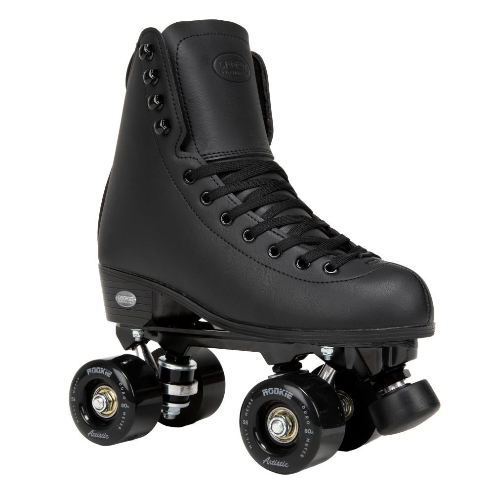 Rookie Artistic Quad Roller Skates - Black
