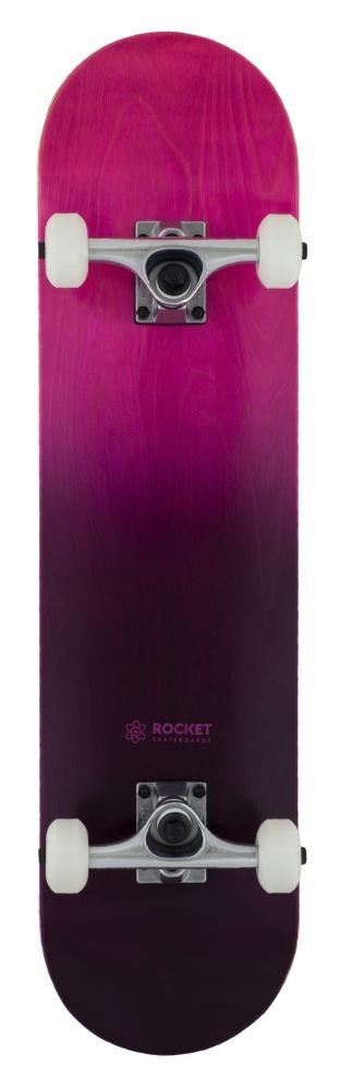 Rocket Double Dipped Complete Skateboard - Purple 7.75
