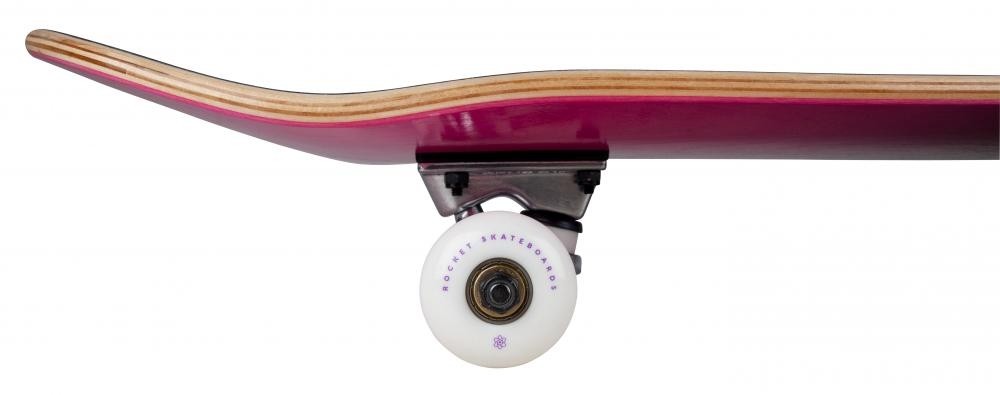 Rocket Double Dipped Complete Skateboard - Purple 7.75