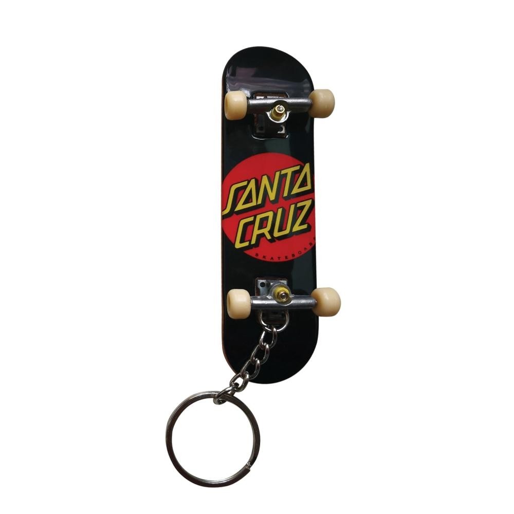 Santa Cruz Slasher Fingerboard Keychain - Black