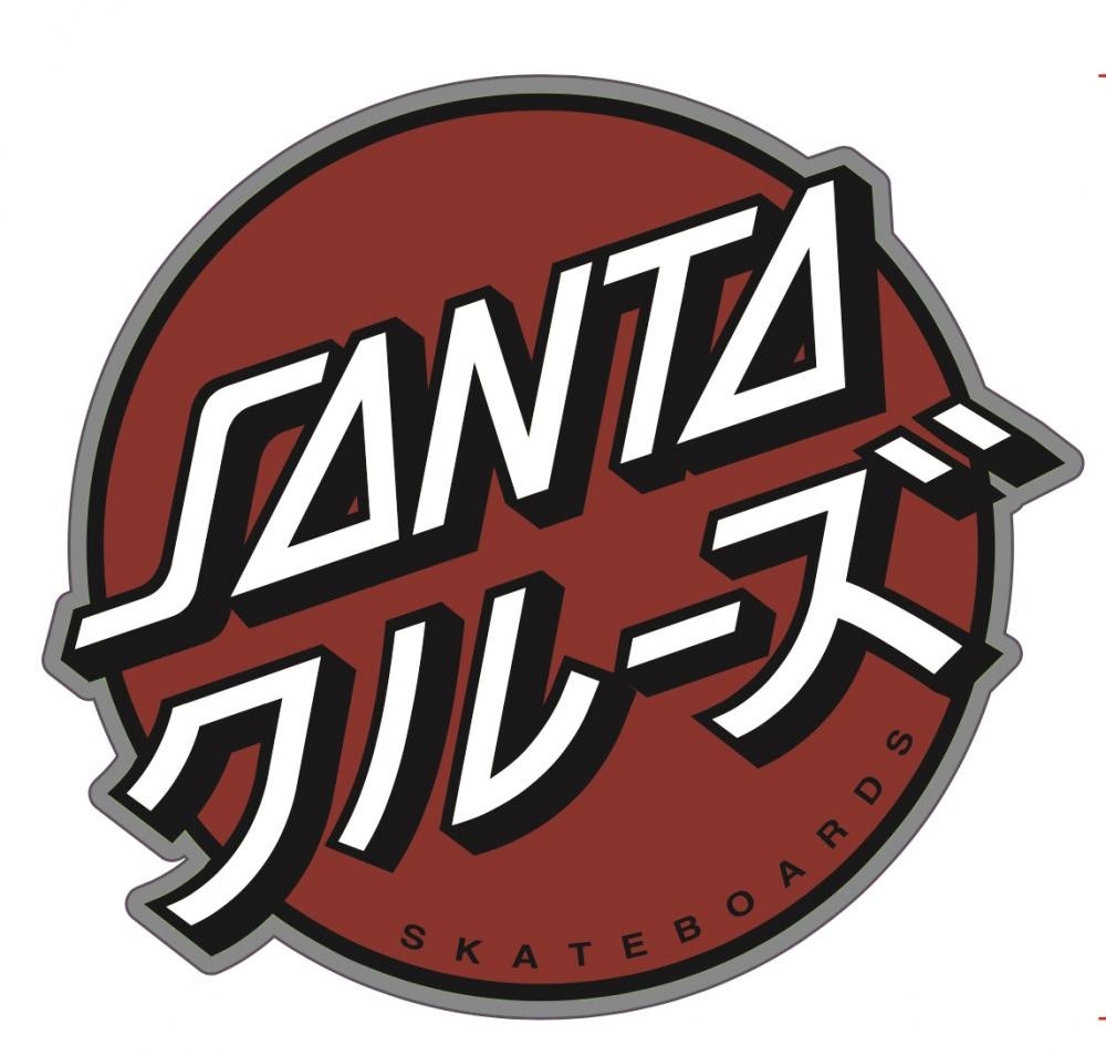 Santa Cruz Stickers Mixed Up Dot - Red