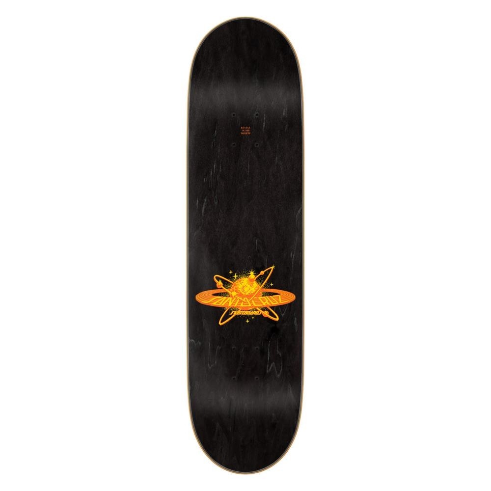 Santa Cruz Pro Asta Cosmic Cat Galaxy Skateboard Deck Black/Orange/Yellow - 8