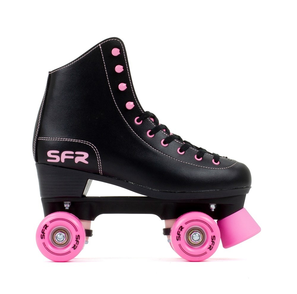 SFR Figure Quad Roller Skates - Black/Pink