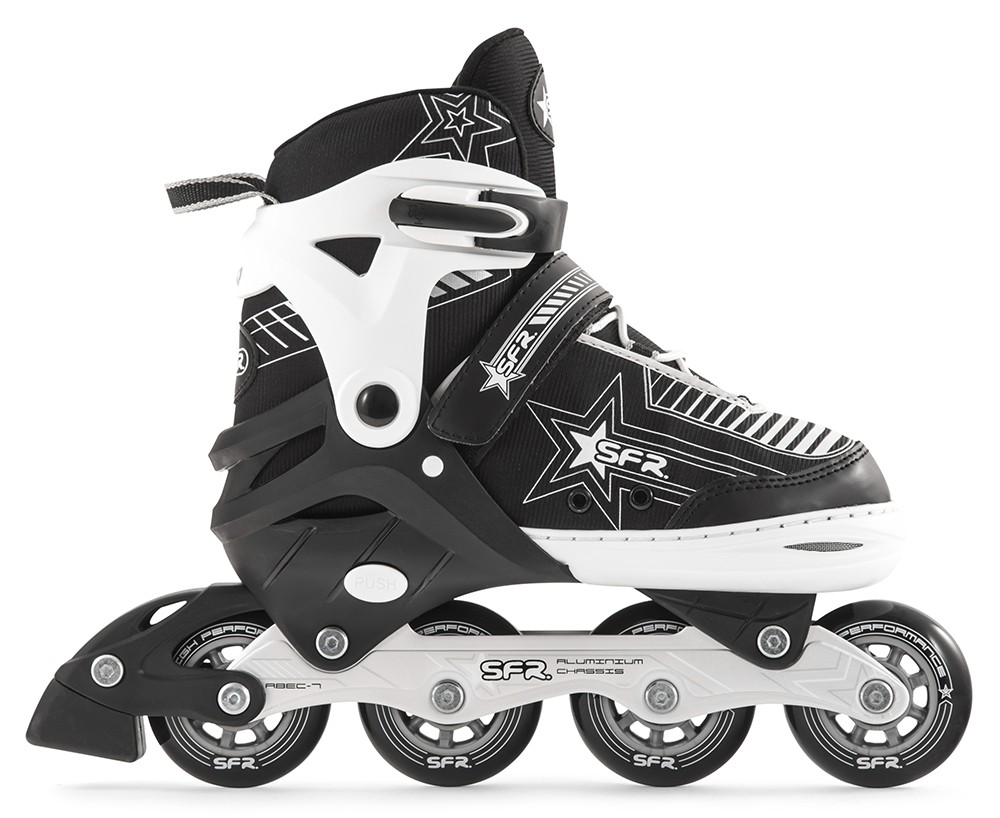 SFR Pulsar Adjustable Inline Skates - Silver