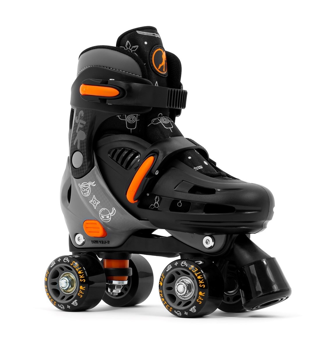 SFR Storm V Adjustable Quad Roller Skates - Ninja SFR Storm V Adjustable Quad Roller Skates - Ninja