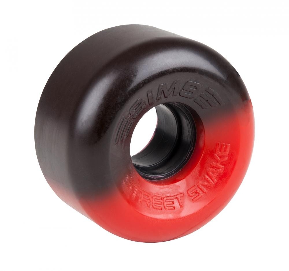 Sims Street Snakes 2tone  Quad Roller Wheels 78a (pk 4) - Black/Red