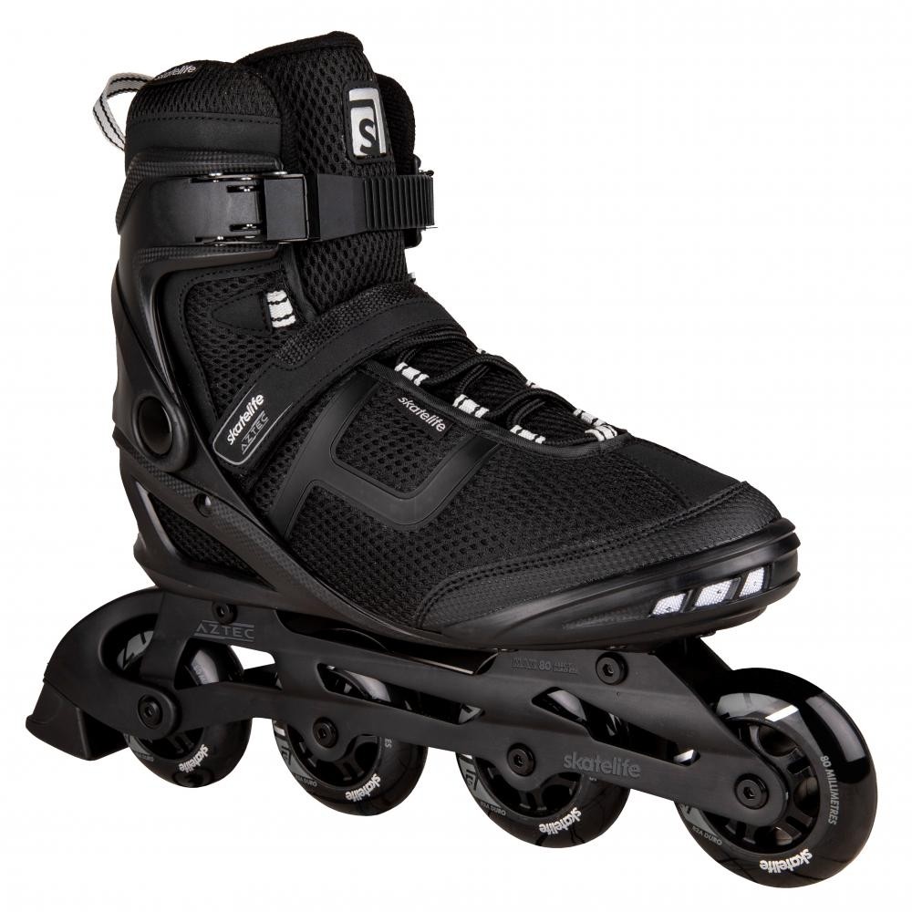 Skatelife Aztec Inline Roller Skates - Black/Silver