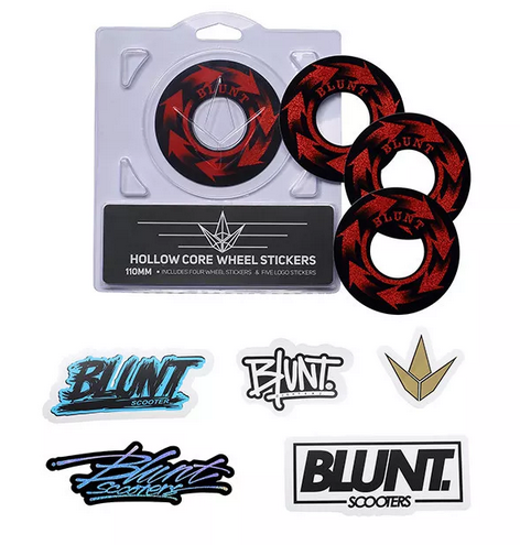 Blunt Hollowcore 110mm Stunt Scooter Wheel Stickers - Spin