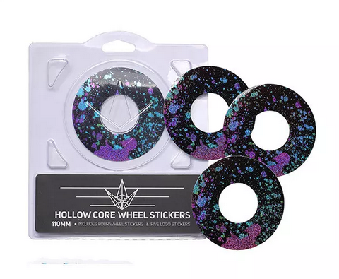 Blunt Hollowcore 120mm Stunt Scooter Wheel Stickers - Splatter