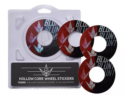 Blunt Hollowcore 110mm Stunt Scooter Wheel Stickers split