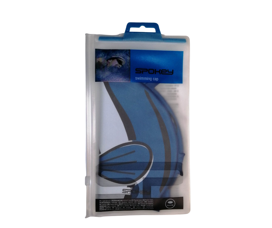 Spokey Kids Silicone swimming Cap Shark - Blue