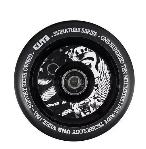 Elite X Supreme Air Ride Scooter Wheels 110mm (Pair) - Black/Supreme