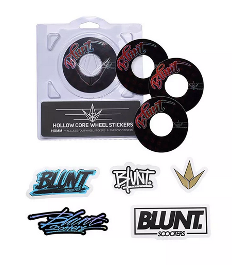 Blunt Hollowcore 120mm Stunt Scooter Wheel Stickers -  Type