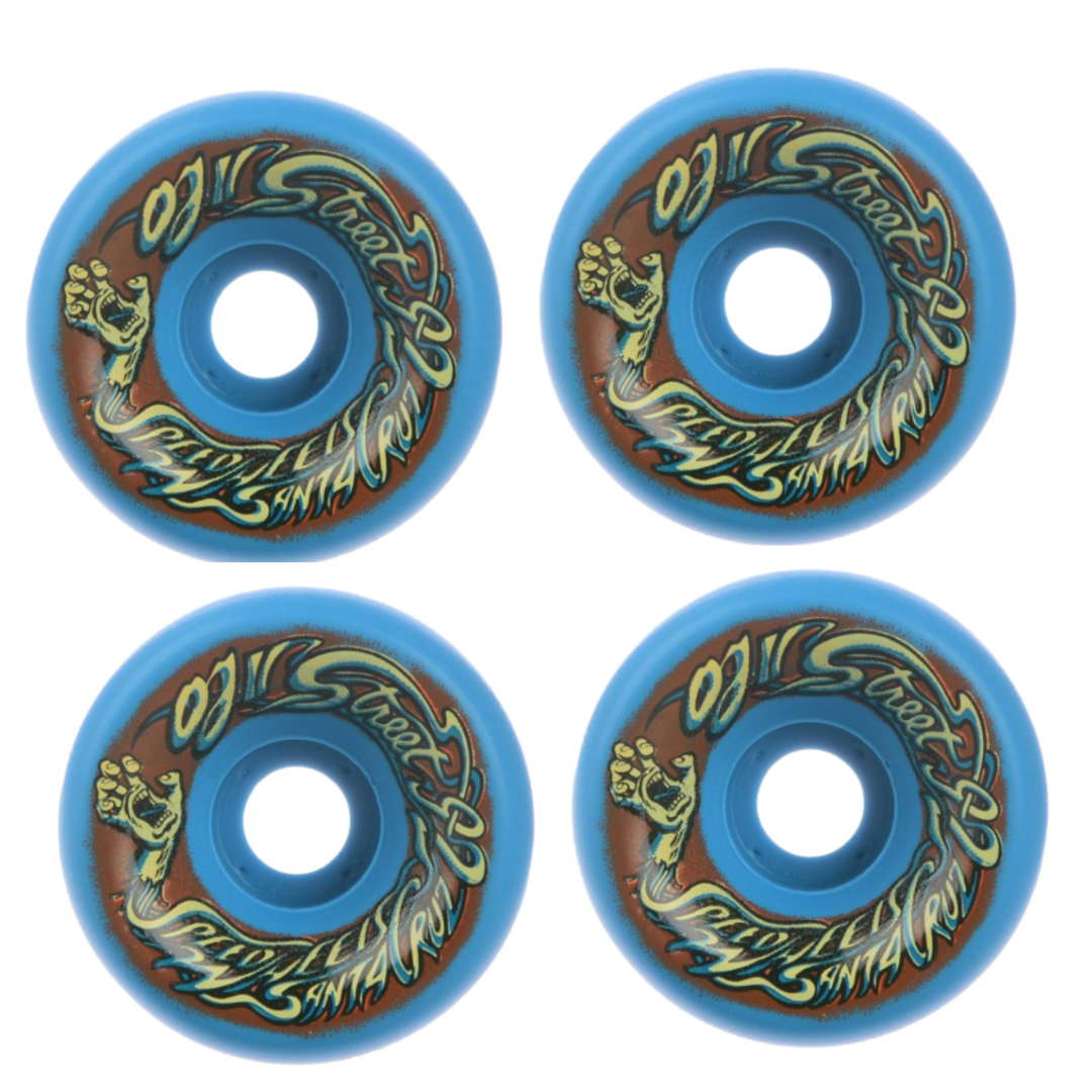 OJ II Street Speedwheels Reissue Original Cruiser Wheels 92a  - Blue  (Pack of 4)