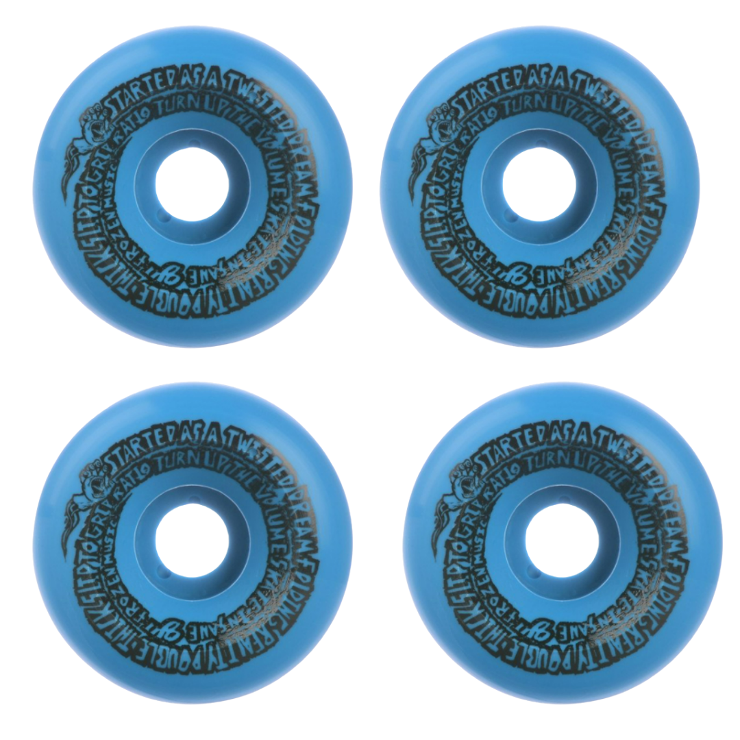 OJ II Street Speedwheels Reissue Original Cruiser Wheels 92a  - Blue  (Pack of 4)