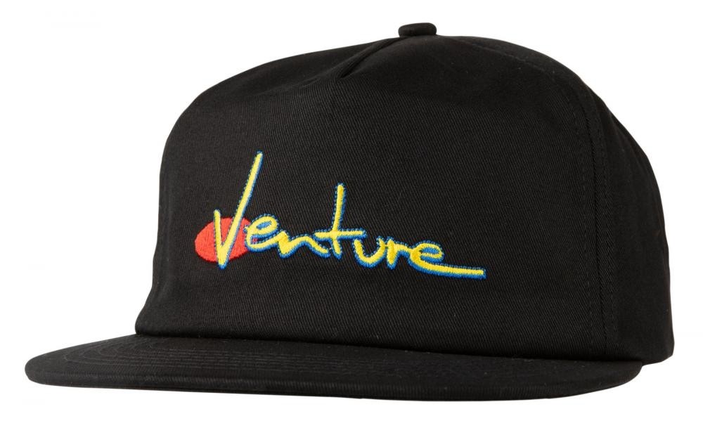 Venture Snapback Cap 90S - Black