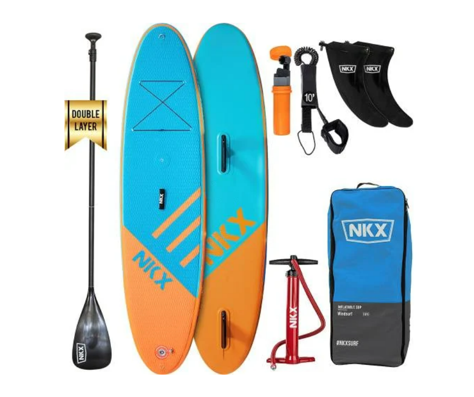NKX Windsurf Inflatable SUP - Blue-Orange 9.6