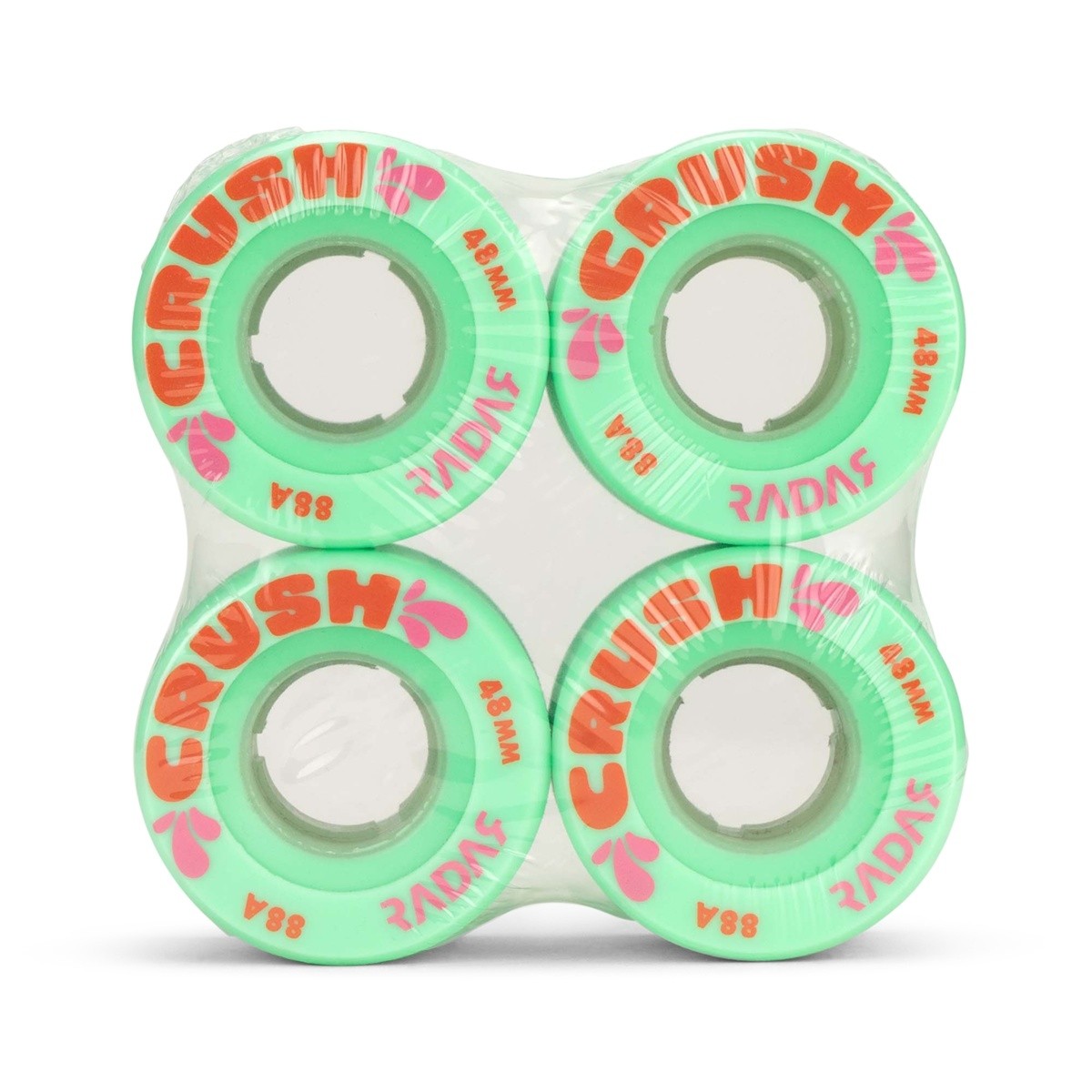 Radar Crush Roller Skate Wheels Seafoam 88A (Pack of 4)