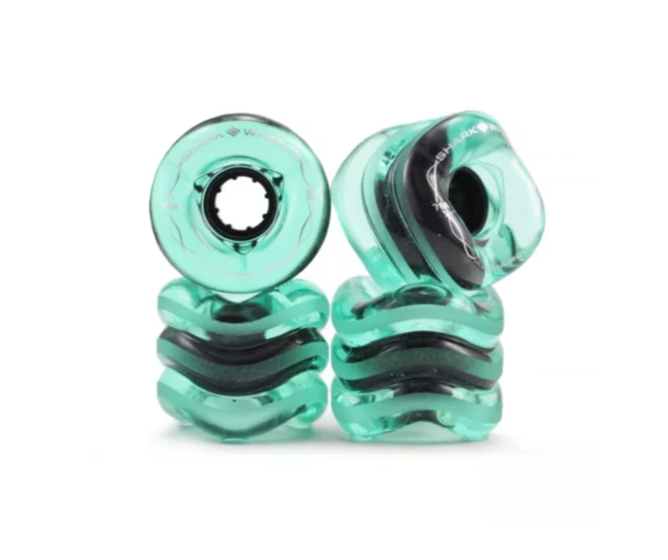 Shark California Roll Cruiser wheels 60mm 78A Trans Emerald (Pack of 4)