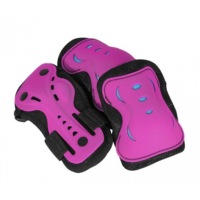 SFR AC760 Kids Triple Pad Skate Set - Pink/Blue