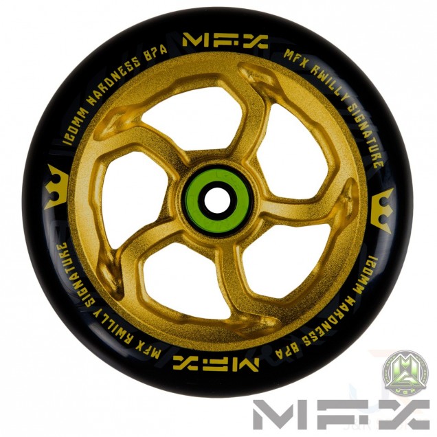 MFX R Willy HurricaneSIG 120mm Wheel - Anodised Gold