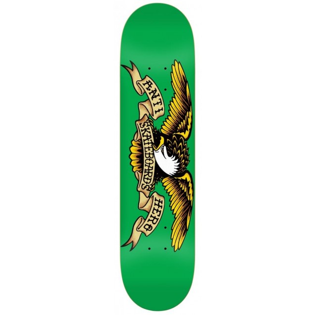 AntiHero Classic Eagle Skateboard Deck Green - 7.81