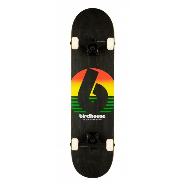 Birdhouse Stage 3 Sunset Complete Skateboard Rasta 7.75